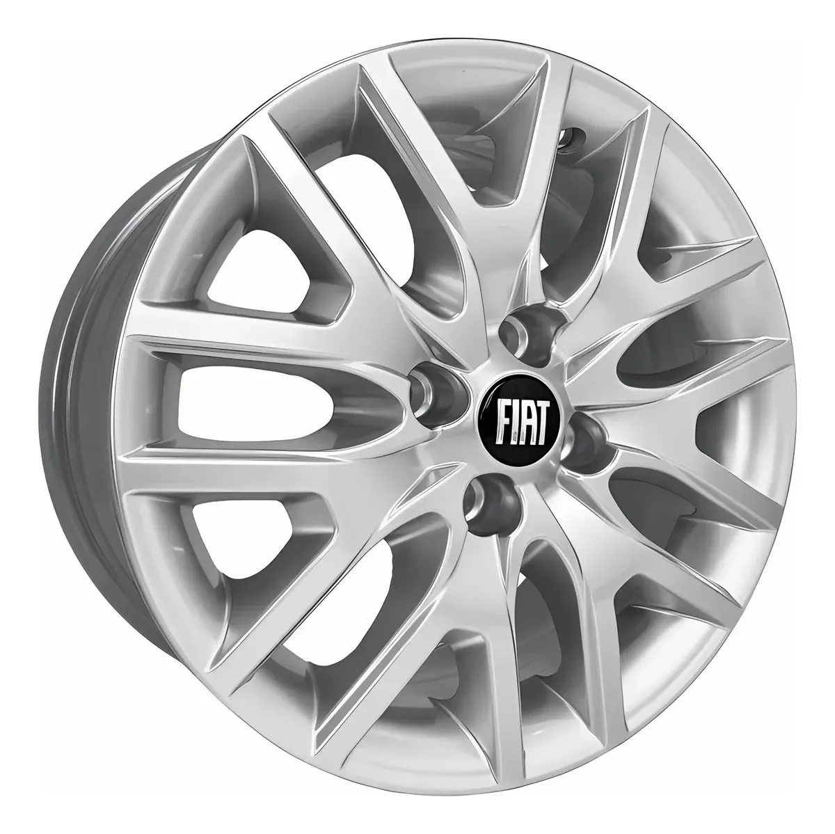 Rodas Uno Aro 15 Roda Palio Aro 15 Rodas Fiat 4x98 (jogo) Cor Prata Especial