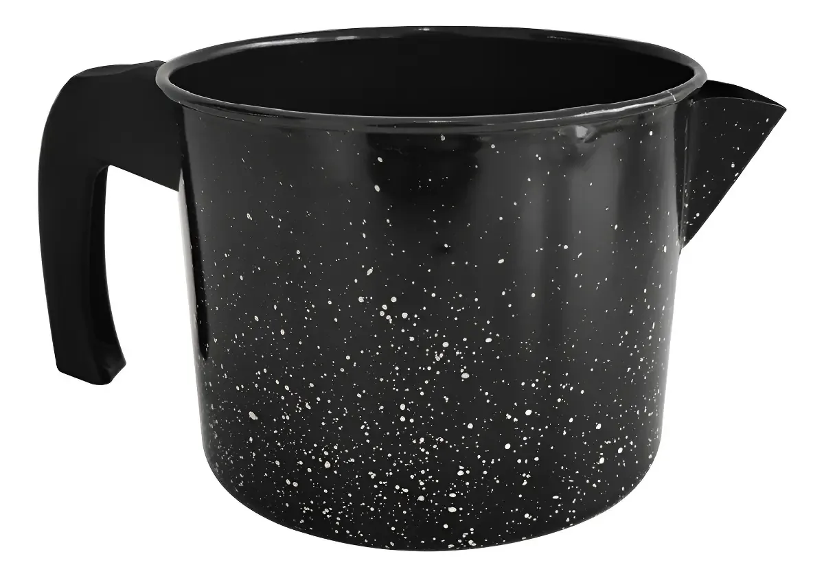 Fervedor Leiteira Grande 1,85 L Caneca Ágata Esmaltada Com Bico