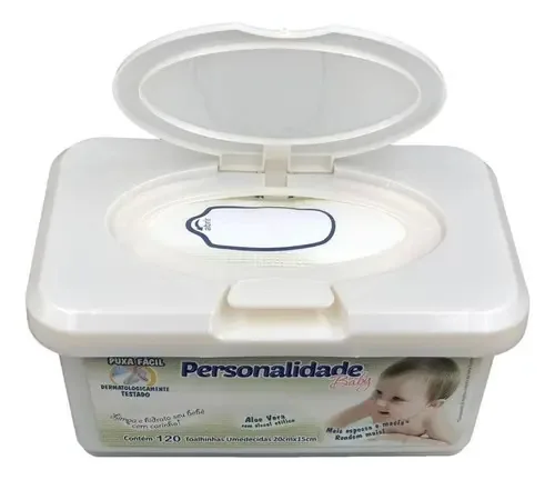 Lenços Umedecidos Personalidade Baby Hipoalergênico 120 Unidades