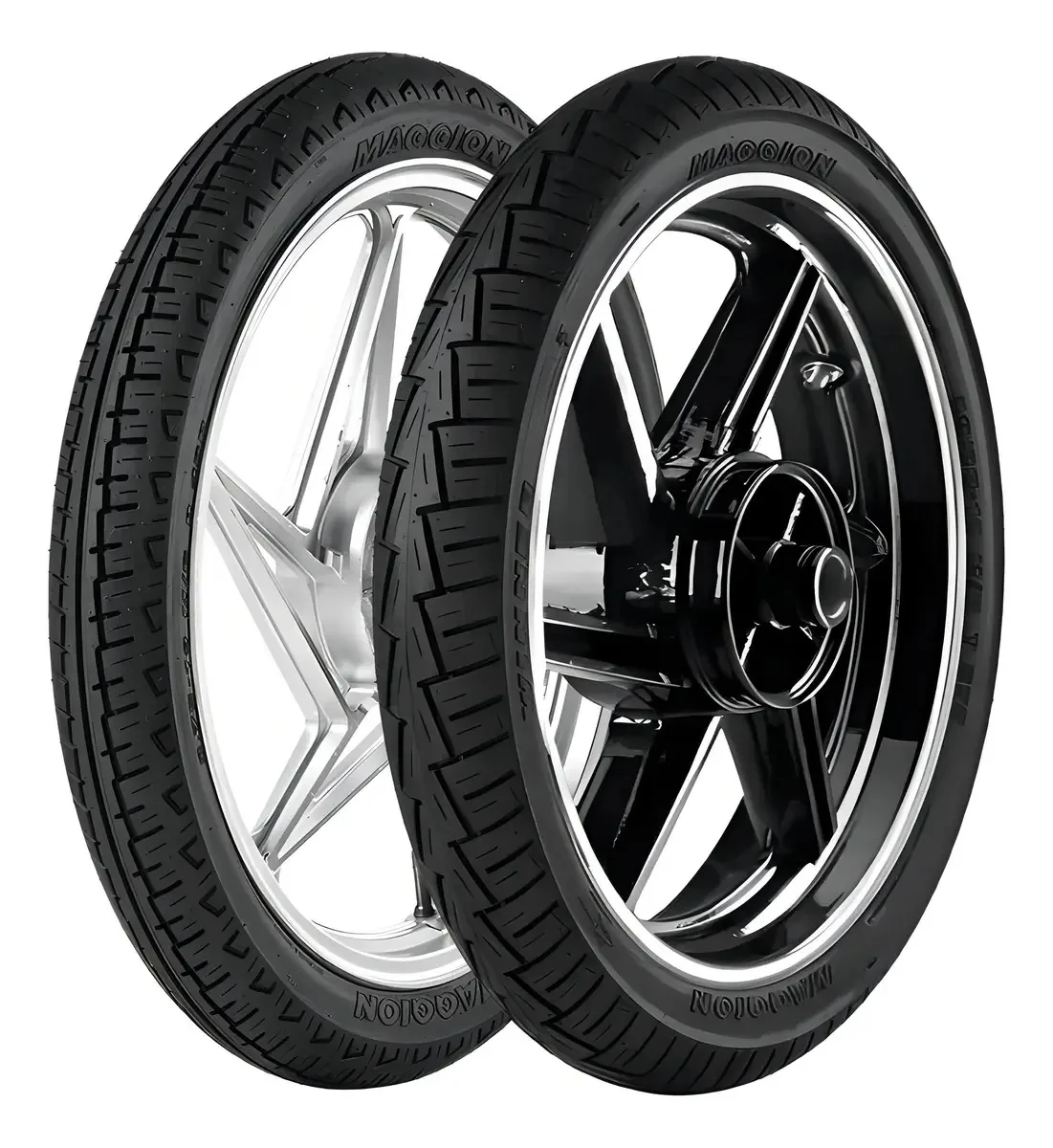 de Pneus Winner Maggion 2.75-18 e 90/90-18 a Moto Com Câmara