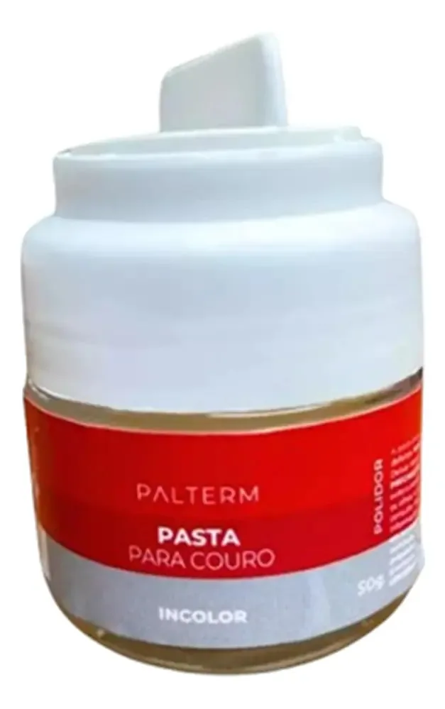 Pasta Para Couro Palterm Polidor Incolor Amacia E Hidrata