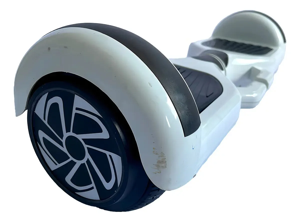 Hoverboard Skate Elétrico 6.5 Led Bluetooth Outlet Cor Branco