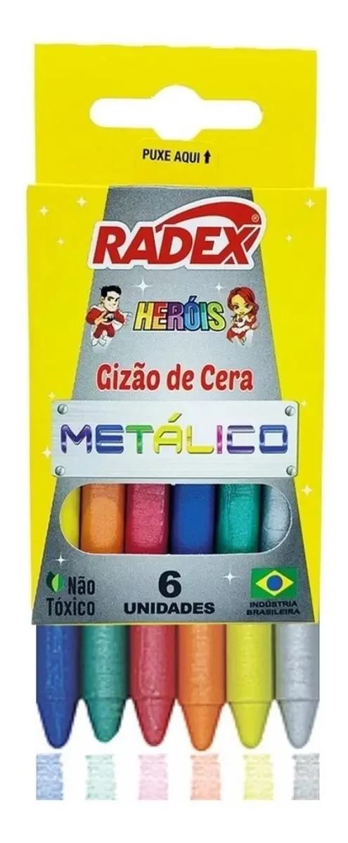 Gizao Cera Metalico 6 Cores 8635 Radex