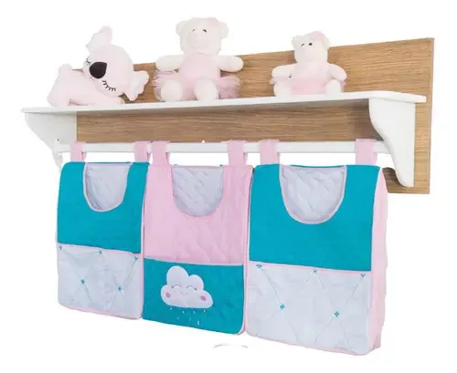 Kit Guardar Fraldas 3 Porta Fralda Combinando Com Decoração