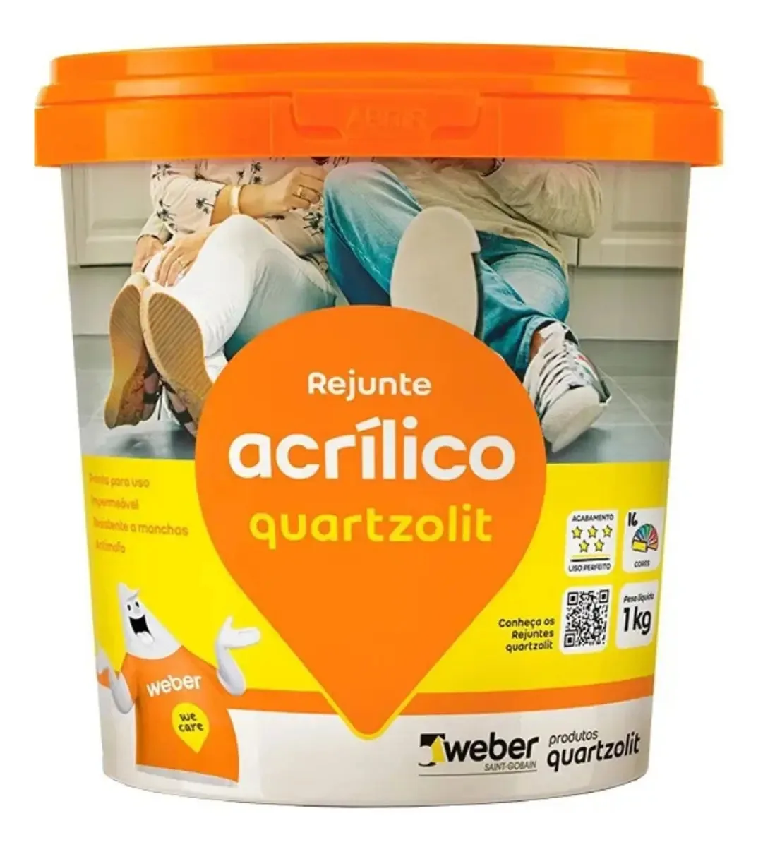 Rejunte Acrílico 1kg - Cinza Outono