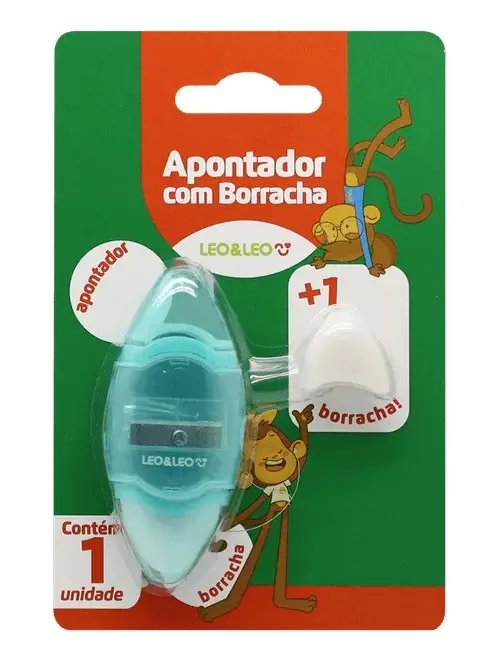 Apontador Com Borracha Leonora