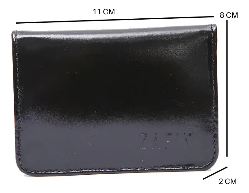 Carteira Masculina Couro Legítimo Premium Resistente Leve Executiva Zíper Porta Cartões Cédulas Documentos Zafin Cor Preto