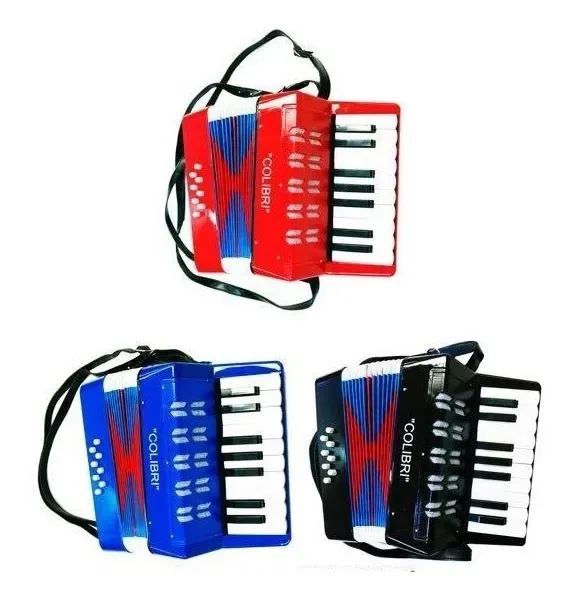 Acordeon Sanfona Acordeão Infantil 17 Teclas 8 Baixos
