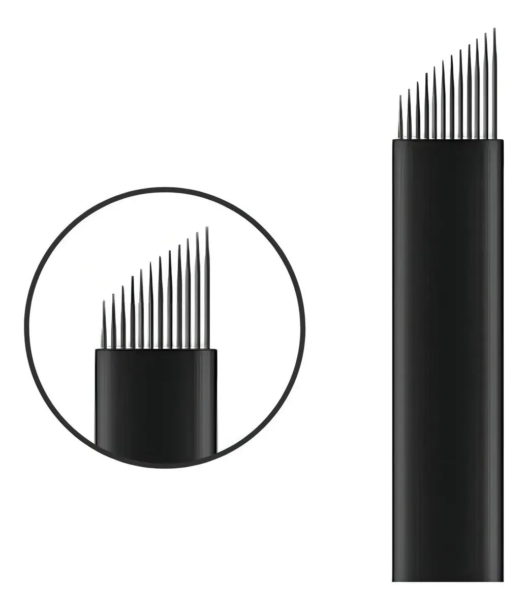 Lâminas Flex Chanfrada ou U Para Microblading de 0.18mm em Aço Inoxidável