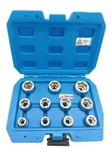 Kit Extratores Para Parafusos E Porcas Com 11 Peças Dt-sac10