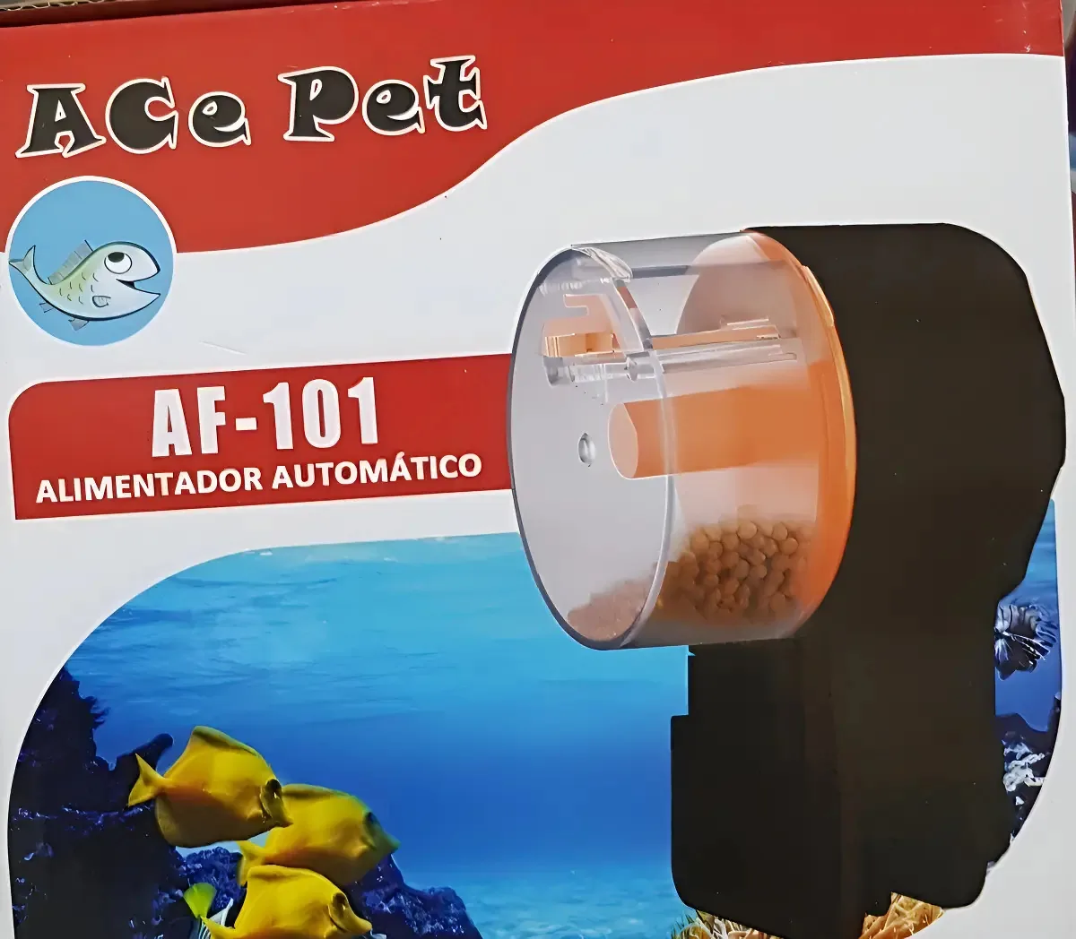 Alimentador Automático Peixe Ace Pet AF-101 Programável Pilha 200L