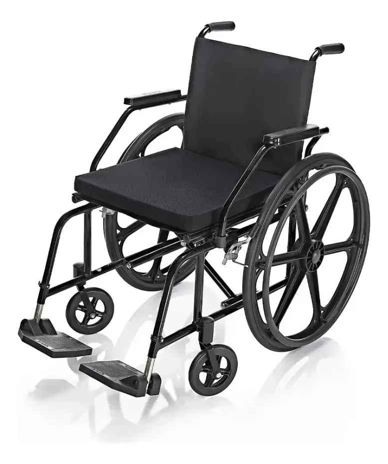 Cadeira De Rodas Dobrável 44cm 100kg Pl4002 Prolife Cor Preto