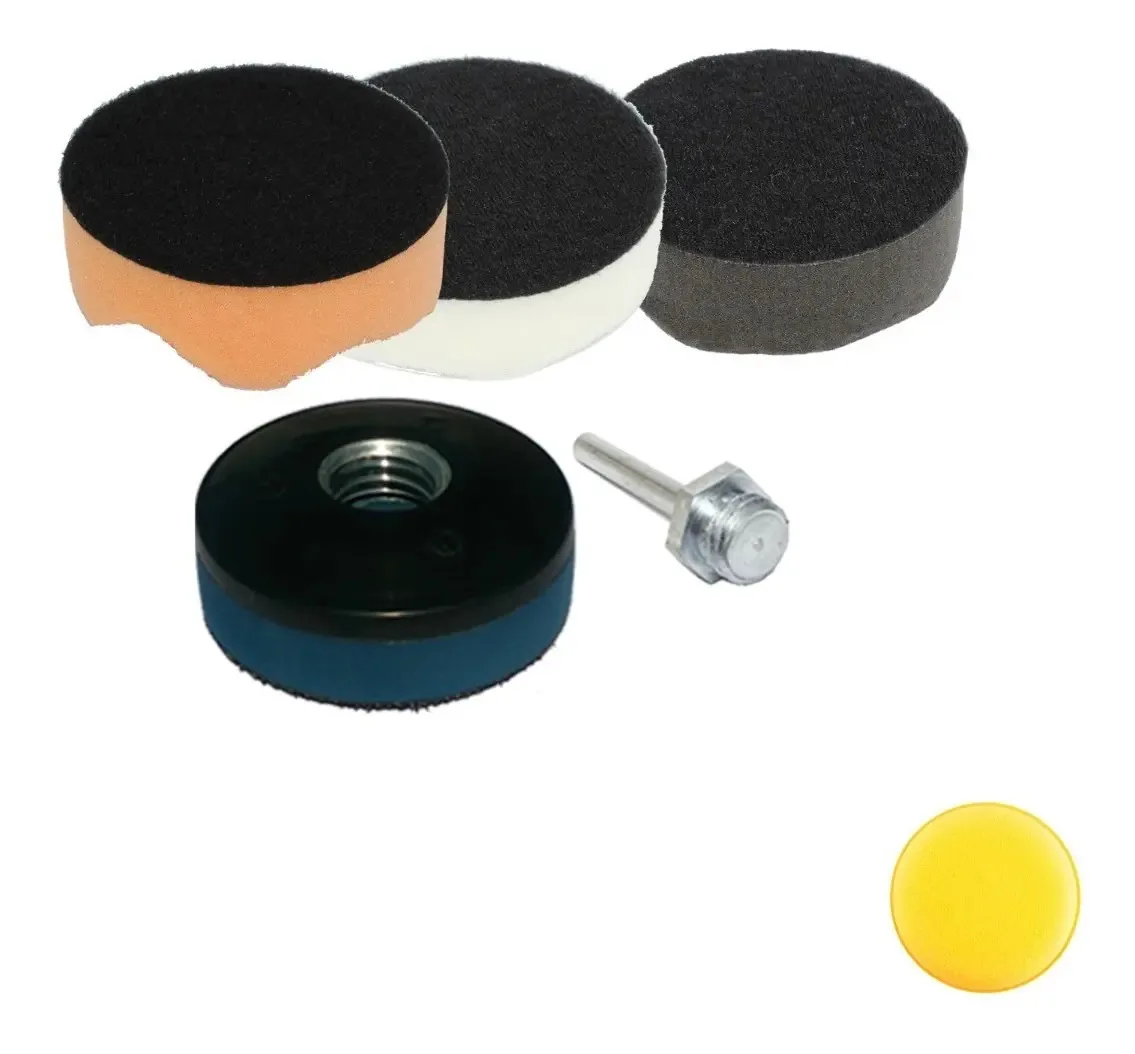 Kit Boinas de Espuma Rolyjones para Polimento de 2" com Adaptador e Suporte