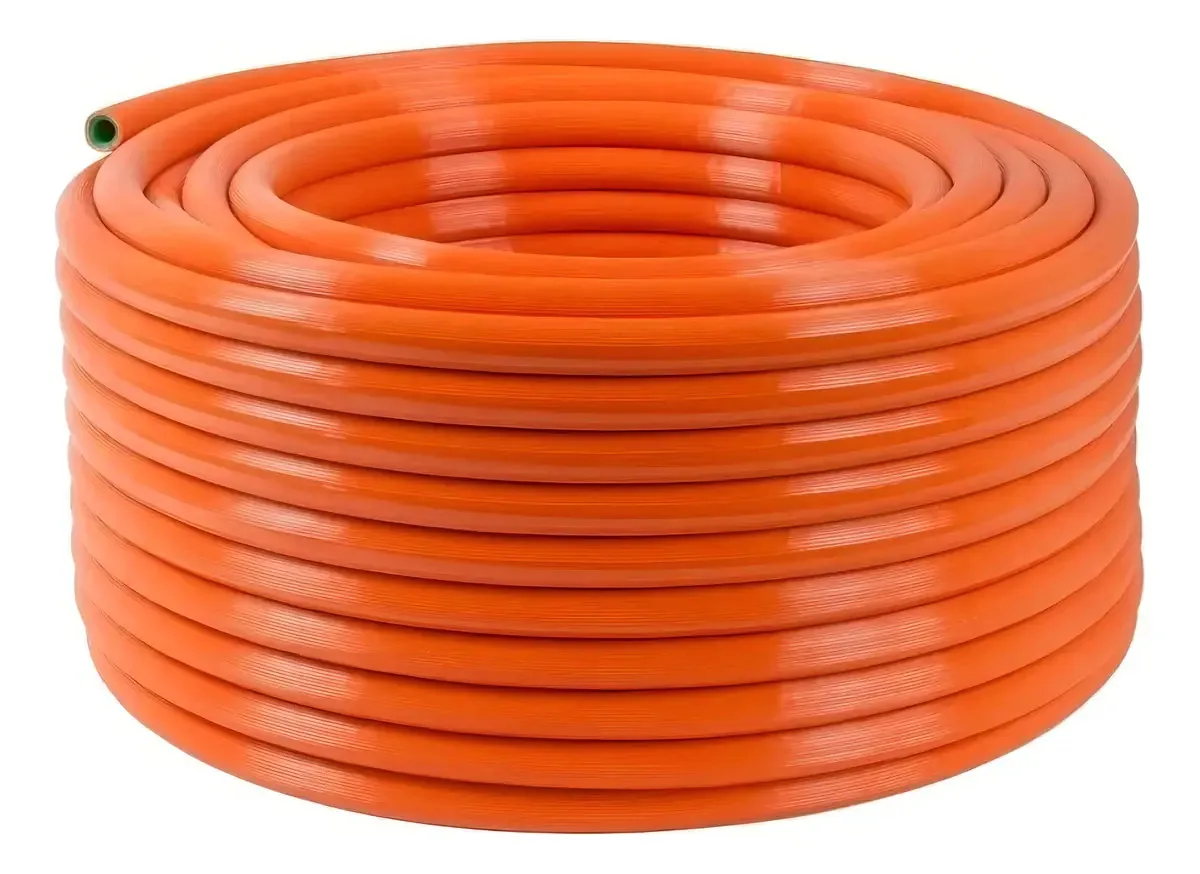 Mangueira Pulverização 5/16x3mmx100m Alta Pressão Trançada Cor Laranja