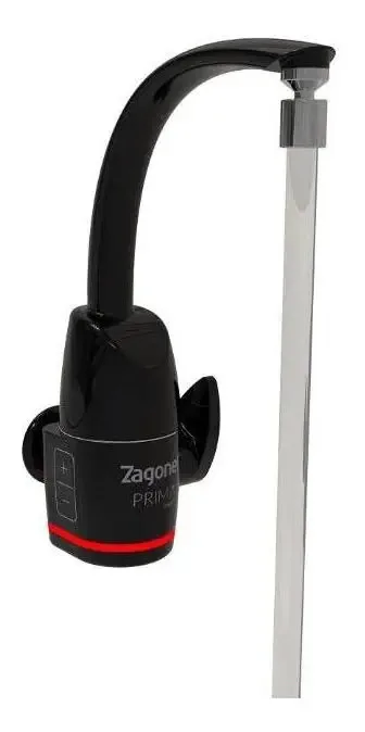 Torneira Elétrica Prima Touch Zagonel Preta Cor Preto