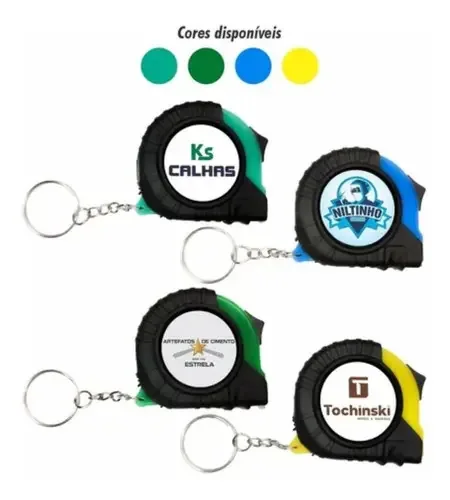 Chaveiro Trena De 1 Metro Personalizada - 50un