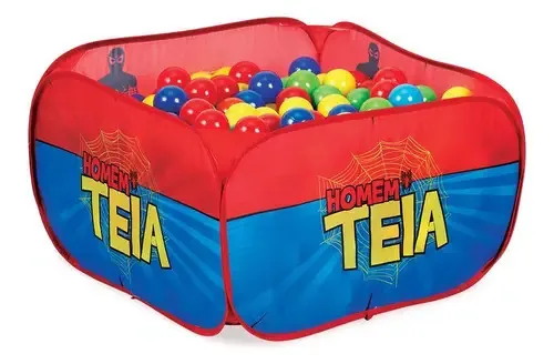 Piscina De Bolinhas Infantil Homem Teia