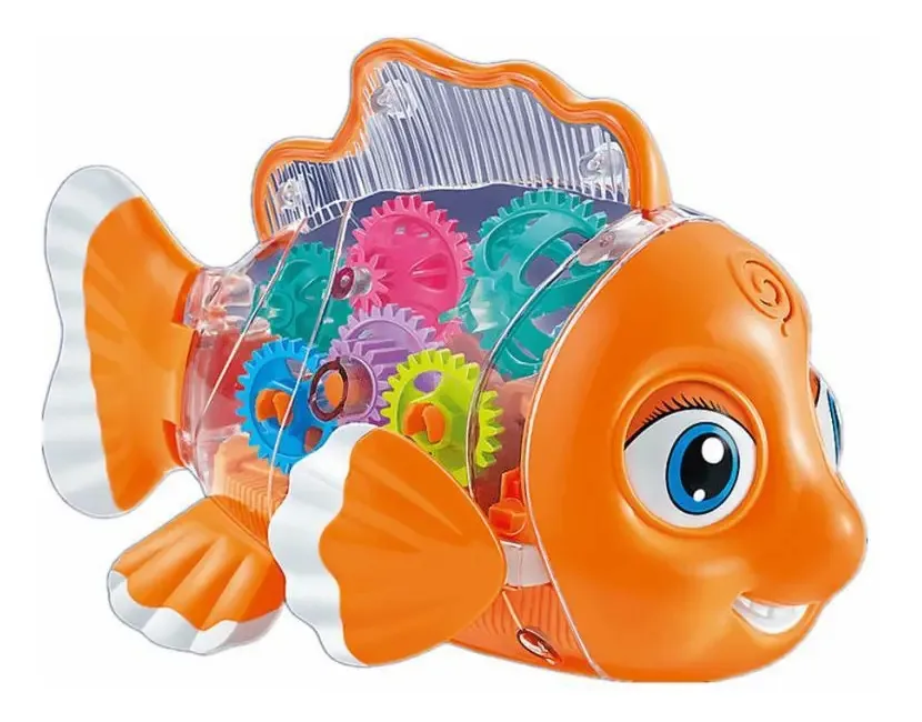 Snoopy Fish - Luzes Led, Música - 19cm