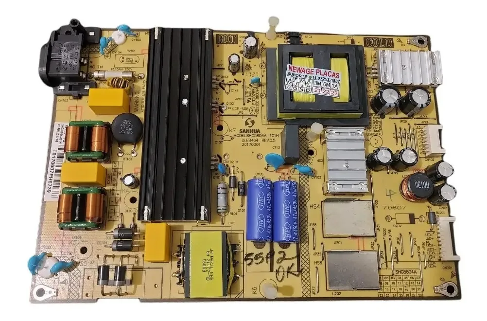 Placa Fonte Da Tv L49s4900fs 49l2600 Shg5804a-101h Genuína