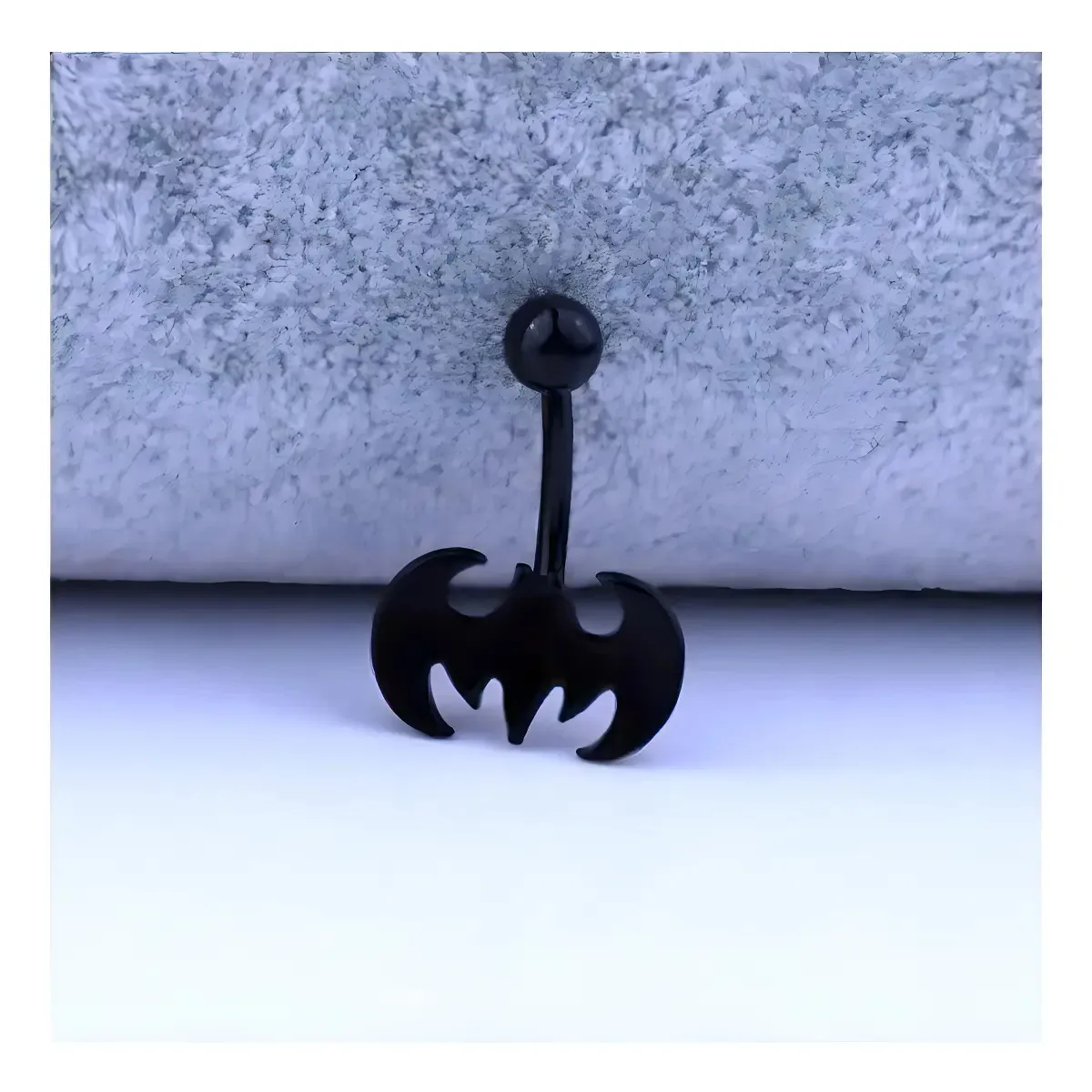 Piercing Punk Umbigo Preto 3istore Aço Morcegos Voador