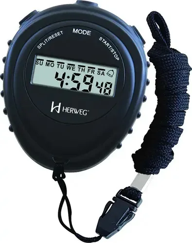 Relógio Cronômetro D Mão Esportivo Digital Preto Herweg 8912