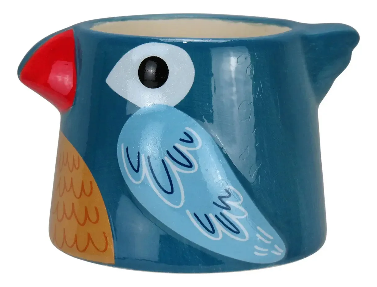 Cachepô Vaso Decorativo Home&co Cerâmica 7x9x10cm Azul Vaso Cachepó