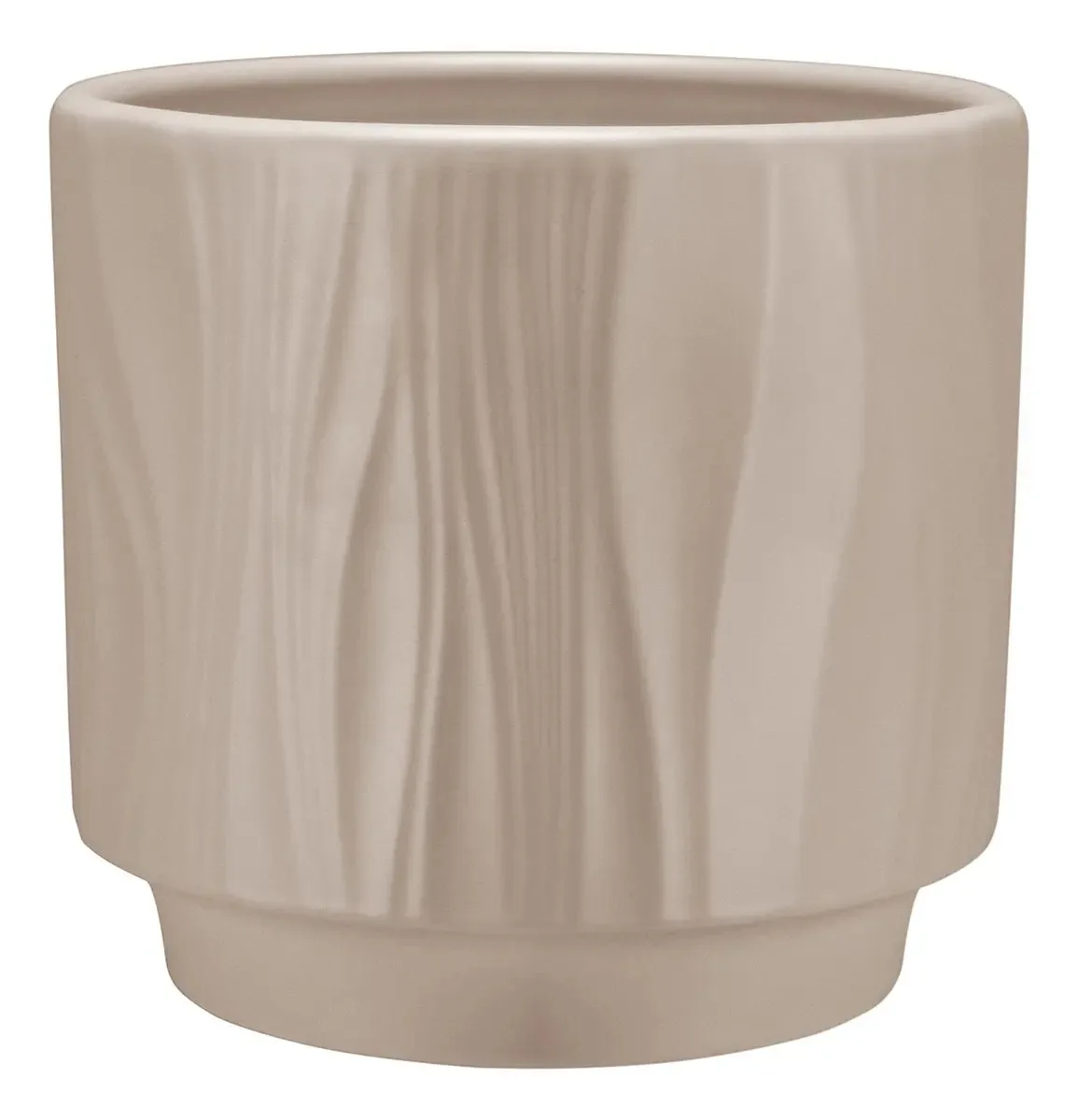 Cachepô Vaso Decorativo Planta Home&co Cerâmica Bege Bege Vaso
