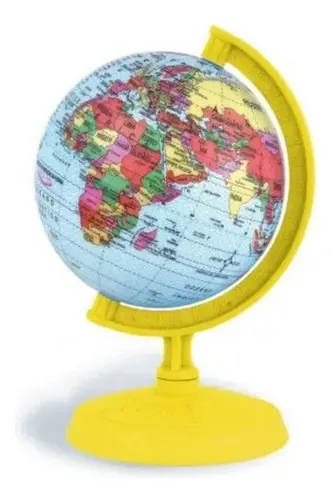 Globo Terrestre Libreria Baby Millenium Amarelo 10cm
