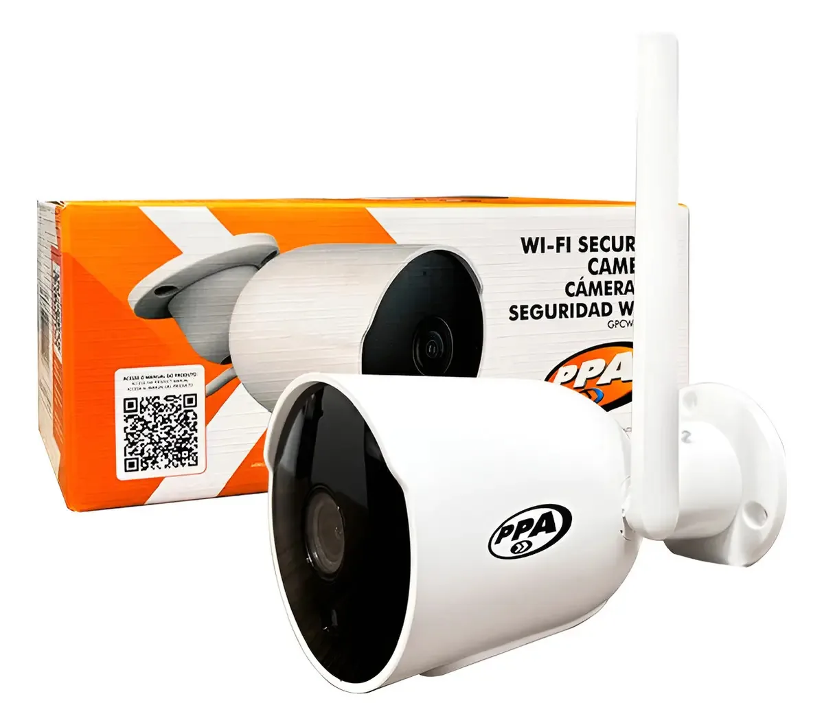 Câmera Segurança Externa Fullhd Wifi App Noturna Externa Ppa Branco
