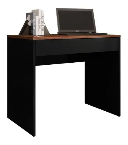 Escrivaninha Mesa Escritorio Para Pc Note Ravi 01 Gaveta Cor Dakot/preto