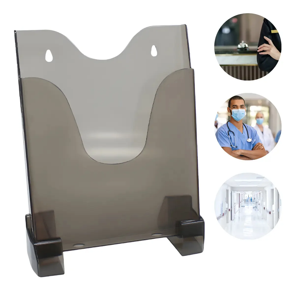 Display Acrilico Para Folhetos Expositor Plus Fumê Maxcril