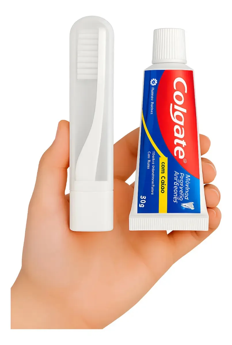 Kit De Higiene Bucal Portátil Colgate 30g + Escova Trip