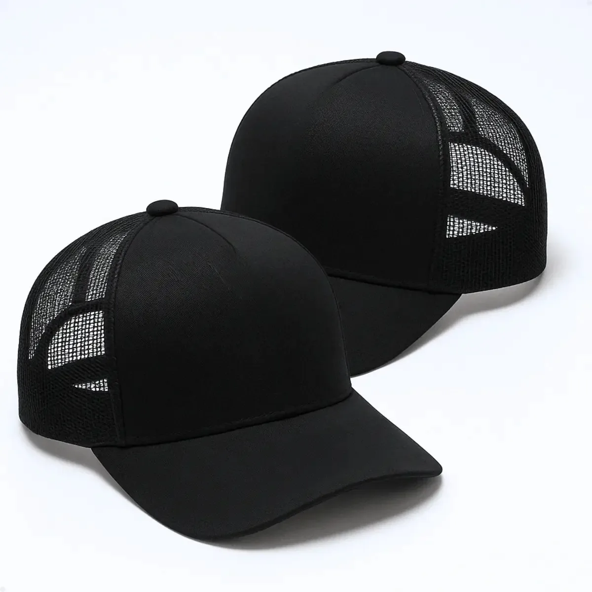 Kit 5 Bonés Trucker Preto/ Atacado Cor Preto Tamanho Un