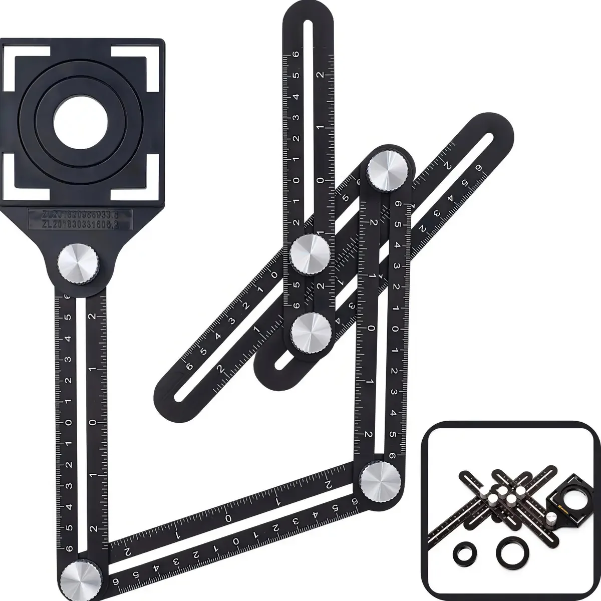 Régua Multi-Ângulo Bestvirtual Alumínio 100cm Para Pisos e Azulejos