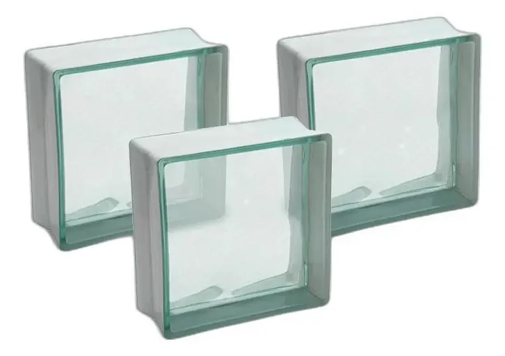 Bloco De Vidro Ondulado Brasil Ibravir 19x19x08cm Kit Com 10