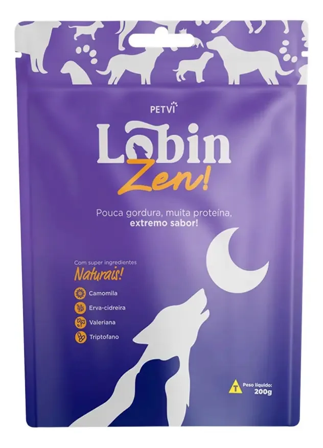 kit com 6 unidades Lobin Zen - Petisco Multiproteico Relaxante