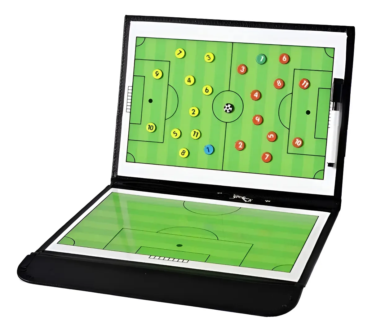 Prancheta Tática Magnética Dobrável Penta Sports Futebol Preto com Caneta