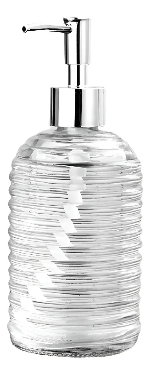 Porta Sabonete Liquido Alcool Gel Color Vidro Dispenser Pump Cor Transparente - Porta Sabonete Liquido Transparente