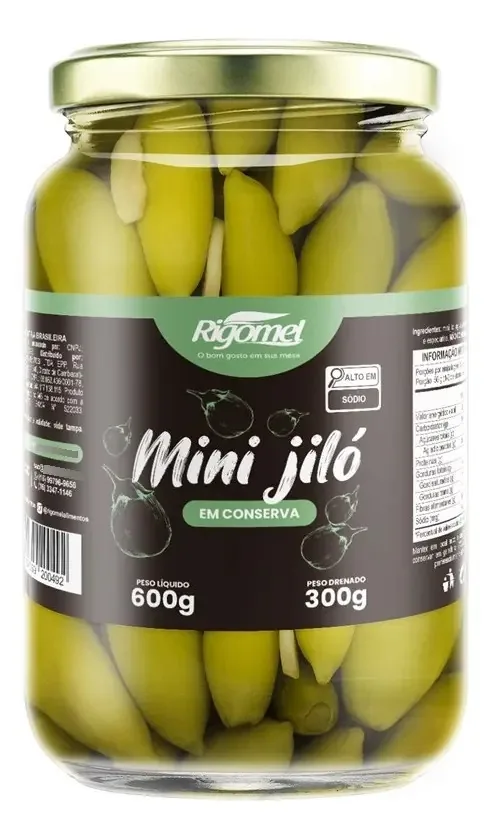 Mini Jiló Em Conserva Rigomel 300g
