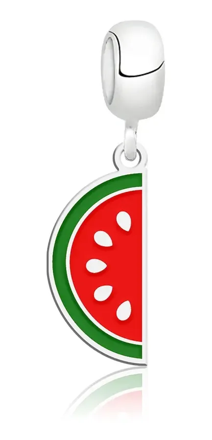 Berloque Pingente Fruta Melancia Prata 925