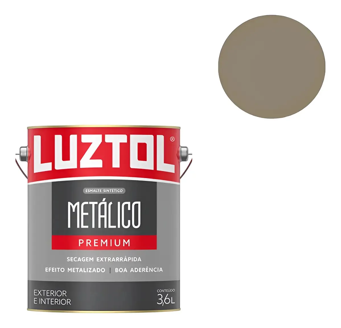 Esmalte Sintético LUZTOL Premium Metálico Ouro Antigo 3,6L