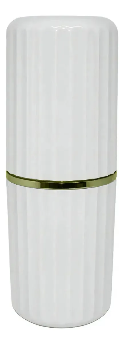 Porta Escova Groove Branco Unidade