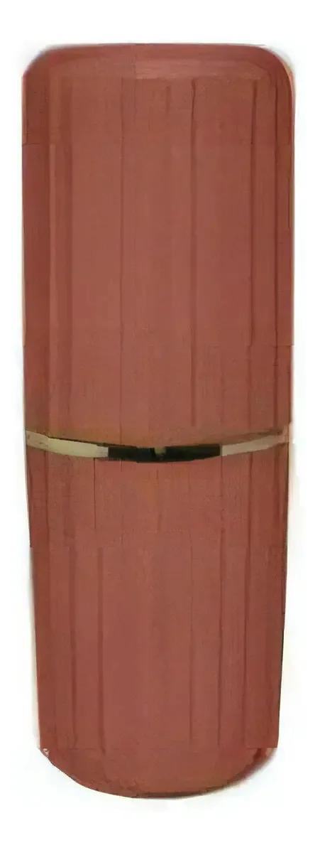 Porta Escovas De Dente Creme Dental Groove Acessório Lavabo Terracota Fechado