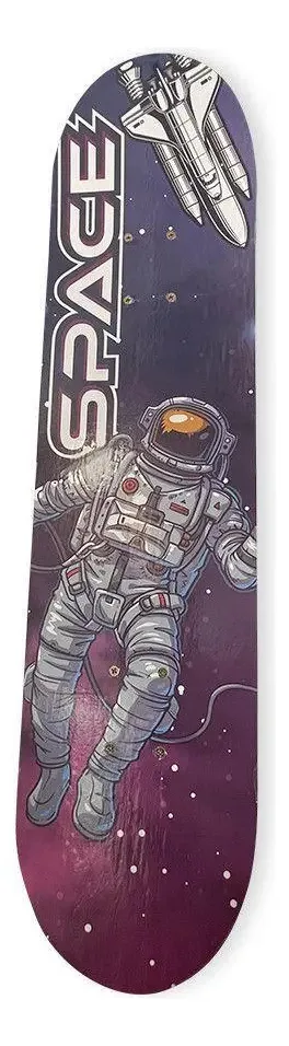 Skate Completo Sakes Space Mesa Estampado Cor Violeta-escuro