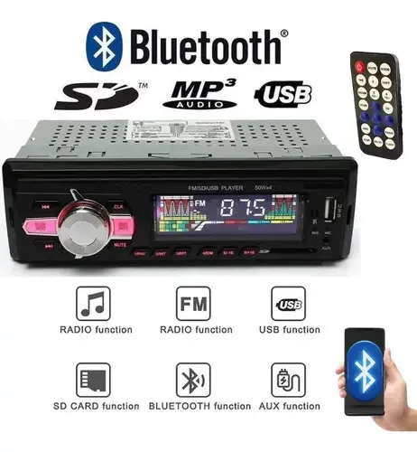 Rádio Carro Aparelho De Som Automotivo Bluetooth Pendrive Sd