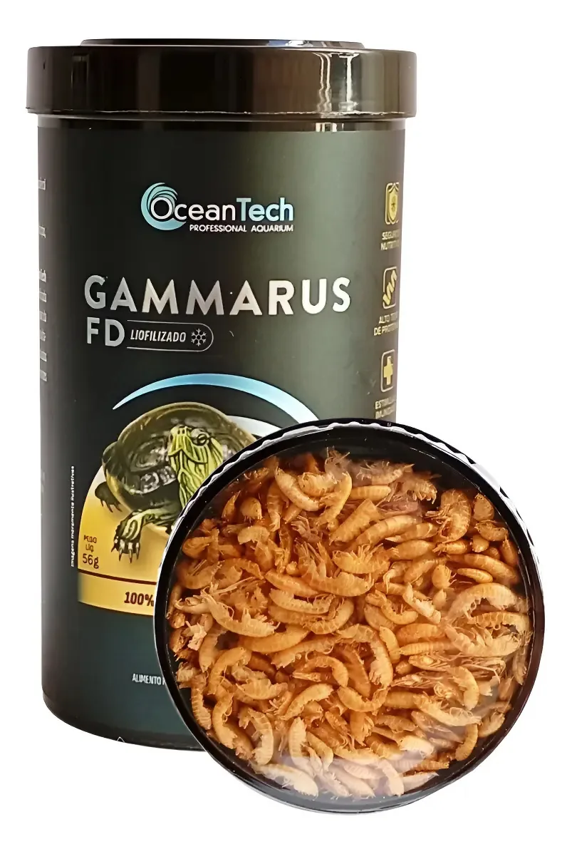 Gammarus Fd Desidratado 56g Mini Camarão Proteico Peixes