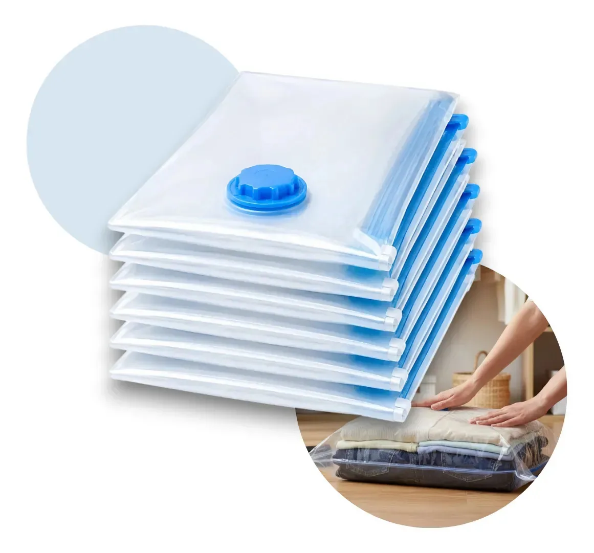 Kit Saco A Vacuo Pratico Tamanho 50x60 Cm 20 Und
