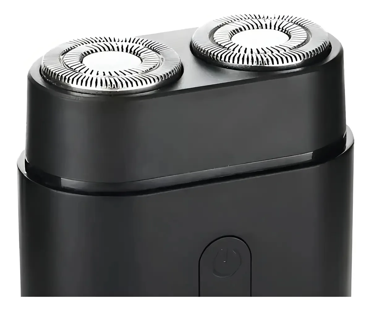 Barbeador elétrico preto recarregável
