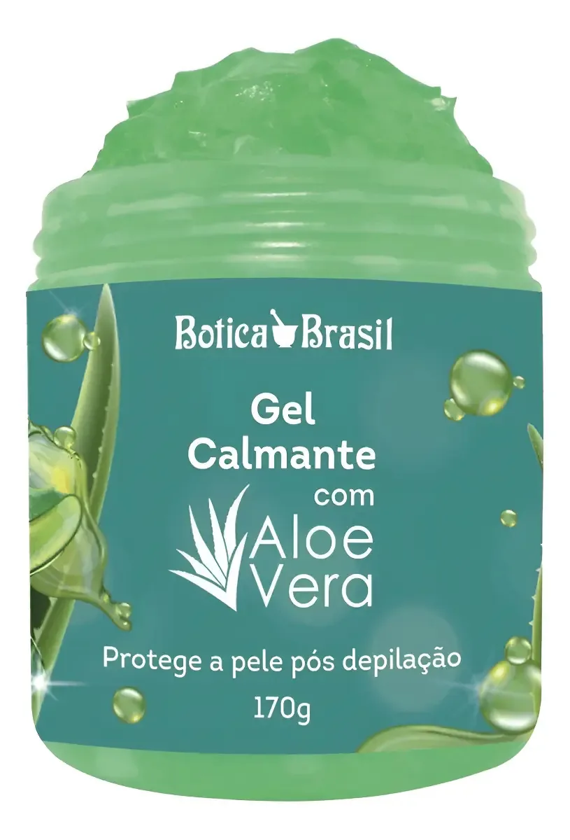 Gel Pós Depilação Calmante Protege Hidrata Aloe Vera 170g Os Tipos De Pele