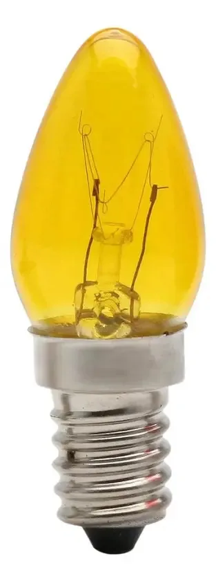 Kit 4 Lâmpada Decorativa Chupeta 7w E14 Abajur Ambar
